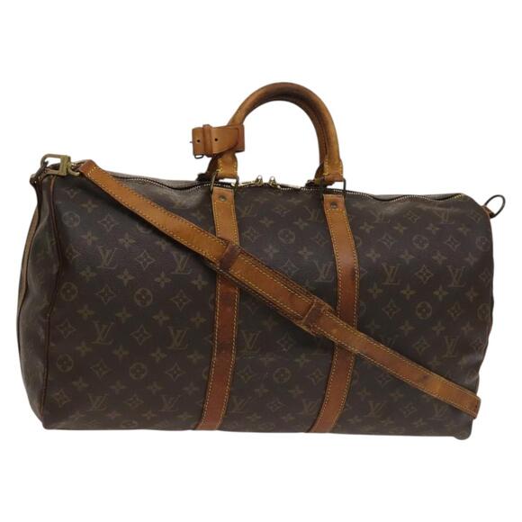 LOUIS VUITTON Monogram Keepall Bandouliere 50 Boston Bag M41416 - Picture 1 of 16